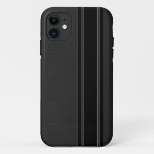 Etui iPhone Case-Mate La fibre et le noir de carbone barre la caisse de