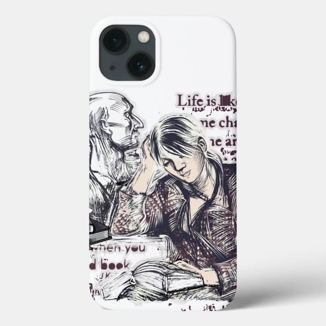Coques Case-Mate iPhone La fille lisant un livre (Verso)