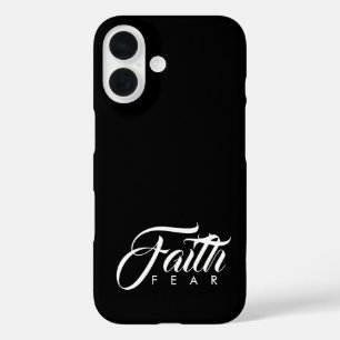 Coque Pour iPhone 16 La foi au-dessus de la peur Noire