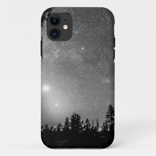 Coque Case-Mate Pour iPhone La forêt silhouette l'astronomie de constellation