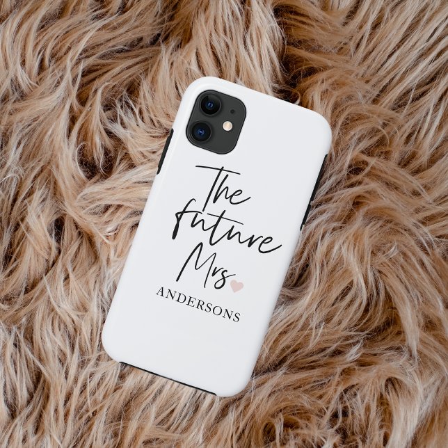 Coques Case-Mate iPhone La future Mme et Votre Nom | Cadeau de beauté mode (Créateur téléchargé)