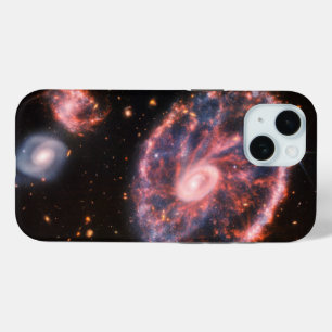 Coque Pour iPhone 15 La Galaxie Cartwheel Et Ses Galaxies Compagnons.