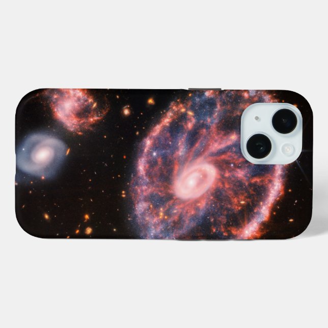Coques Case-Mate iPhone La Galaxie Cartwheel Et Ses Galaxies Compagnons. (Verso (horizontal))