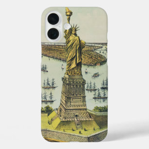 Coques iPhone 16 Plus La Grande Statue de Bartholdi, Statue de la Libert
