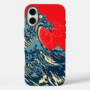 Coques iPhone 16 Plus La Grande vague Hokusai dans le style art de l'esp