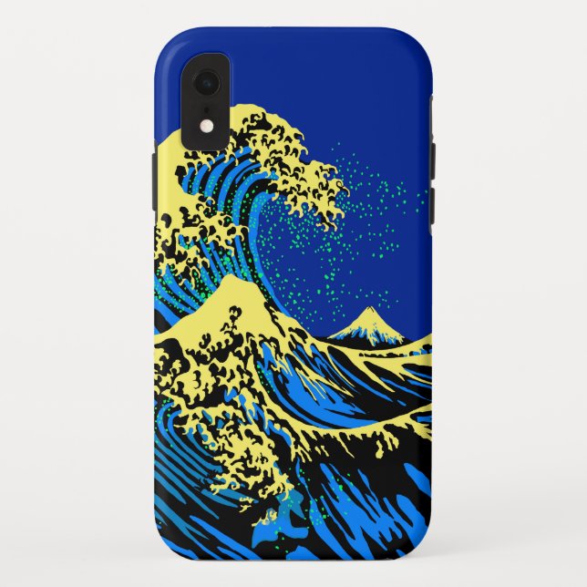Coques Case-Mate iPhone La grande vague Hokusai en style pop art (Dos)