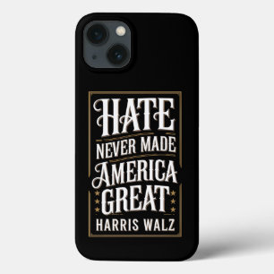 Case-Mate iPhone Case La haine n'a jamais rendu l'Amérique grande Kamala