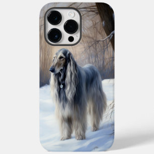 Coque Pour Pour iPhone 14 Pro Max La Hanche Afghane Laisser Neige Noël