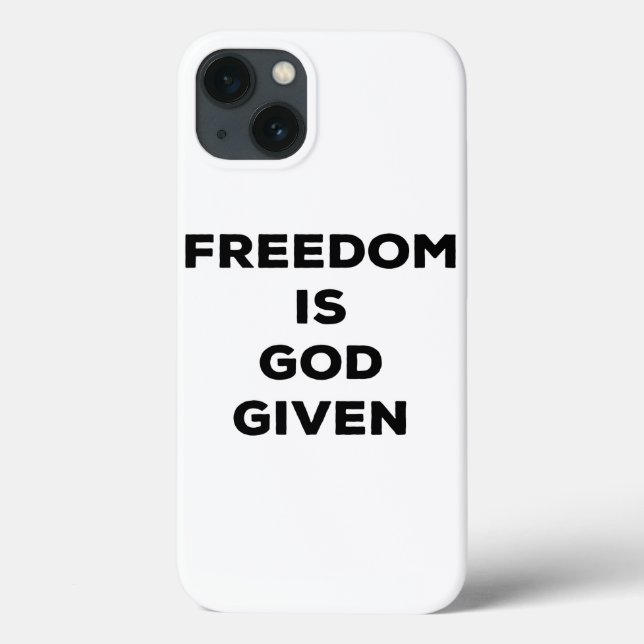 Coques Case-Mate iPhone La liberté est donnée par Dieu (Verso)