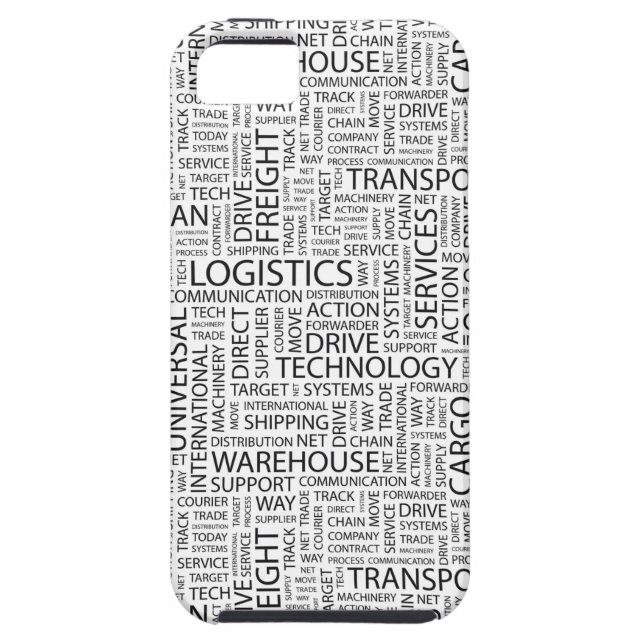 Coques Case-Mate iPhone La LOGISTIQUE modèle avec des mots (Dos)