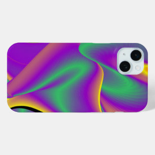 Coque iPhone 15 Mini La magie des couleurs Abstrait Rainbowart 3D