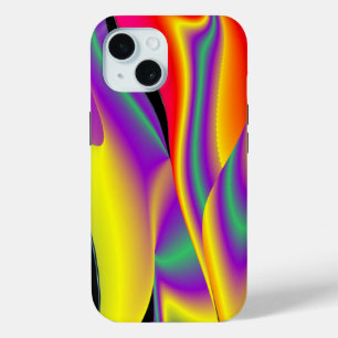 Coque Pour iPhone 15 La magie des couleurs Abstrait Rainbowart 3D
