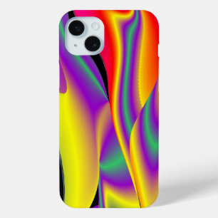 Coque iPhone 15 Mini La magie des couleurs Abstrait Rainbowart 3D