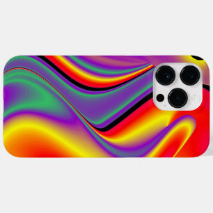 Coque Pour Pour iPhone 14 Pro Max La magie des couleurs Abstrait Rainbowart 3D