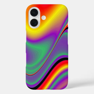 Coque Pour iPhone 16 La magie des couleurs Abstrait Rainbowart 3D