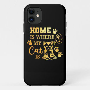Case-Mate iPhone Case La Maison Amoureux des chats Est Là Où Mon Chat Es