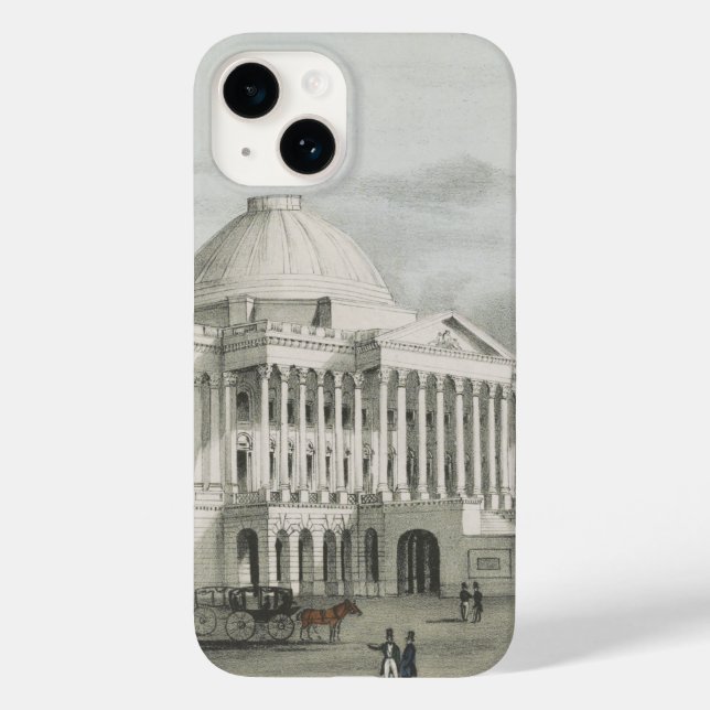 Coques Case-Mate iPhone La Maison Blanche, Capitole à Washington Lithograp (Verso)