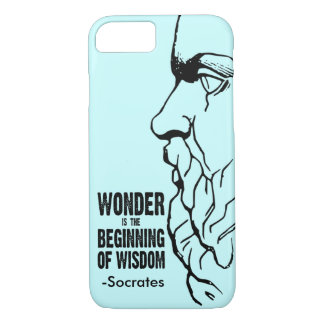 Coque iPhone 7 La merveille est le début de la sagesse - citation