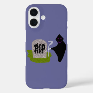 Coque Pour iPhone 16 La mort dans le cimetière Halloween