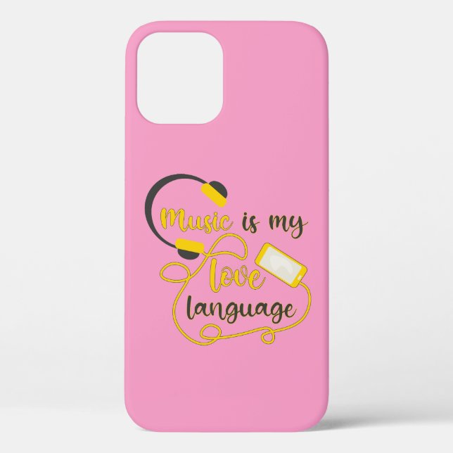 Coques Case-Mate iPhone La musique est ma langue d'amour phrase romantique (Verso)