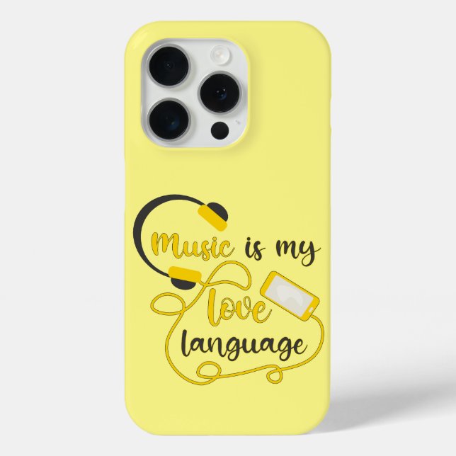 Coques Case-Mate iPhone La musique est ma langue d'amour phrase romantique (Verso)