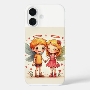 La paire de fées d'amour iPhone 16 Coques