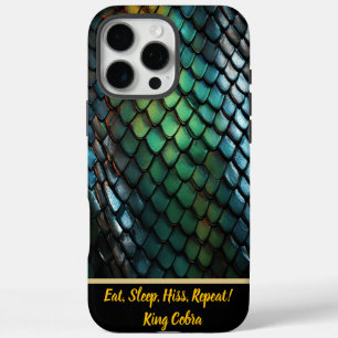 Coques iPhone 16 Pro Max La peau de serpent iridescente brille de couleurs