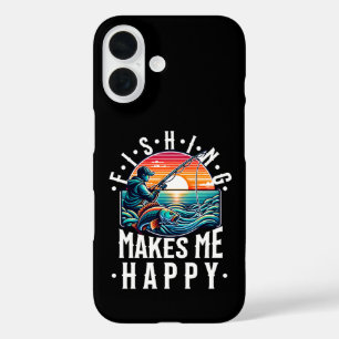 Coque Pour iPhone 16 La Pêche Me Rend Heureux