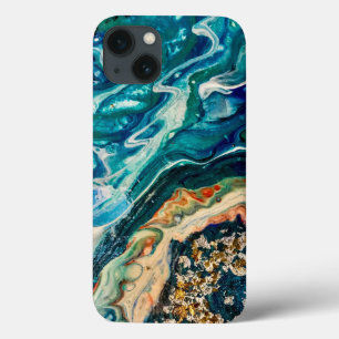 Case-Mate iPhone Case La peinture abstraite de la glace et du poisson