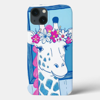Case-Mate iPhone Case La petite girafe aux fleurs pop art