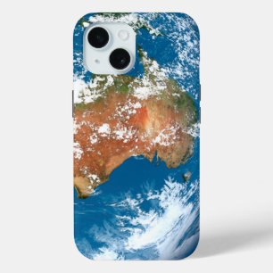 Coque Pour iPhone 15 La Planète Terre Montre Des Nuages Sur L'Australie