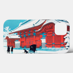 Case-Mate iPhone Case La porte rouge de Hongo en neige par Hiroaki Takah