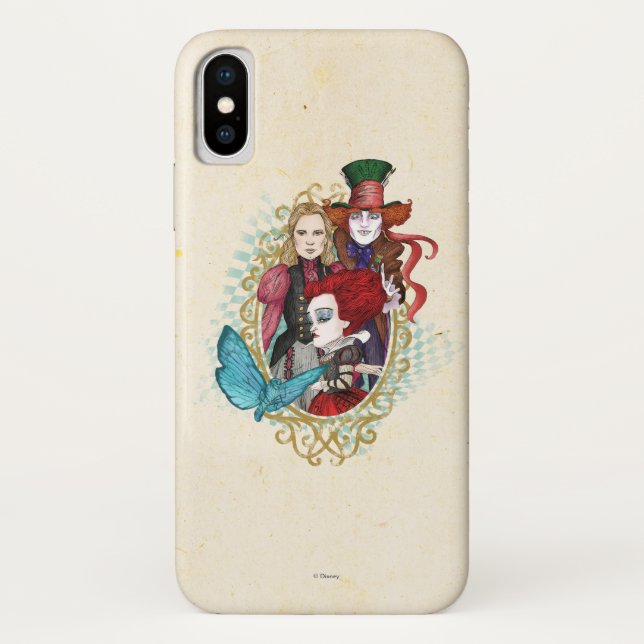 Coques Case-Mate iPhone La Reine, Alice et Mad Hatter 3 (Dos)