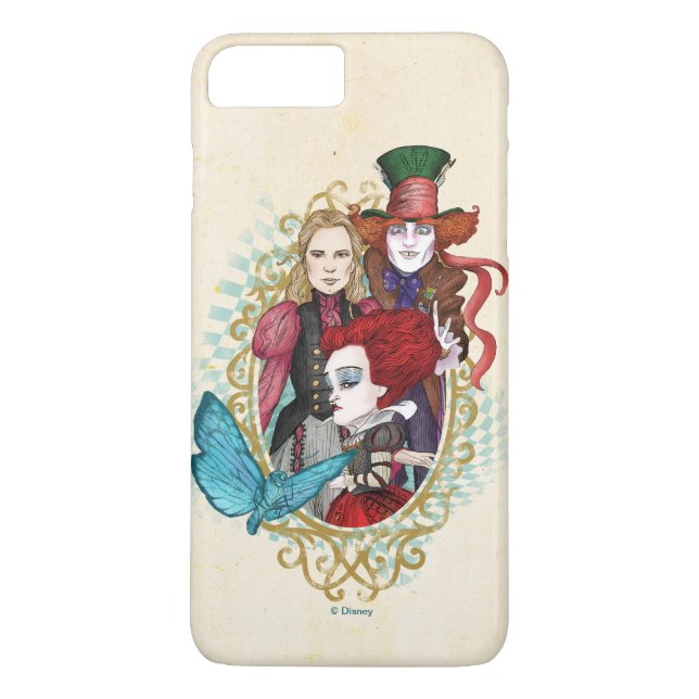 Coques Case-Mate iPhone La Reine, Alice et Mad Hatter 3 (Dos)