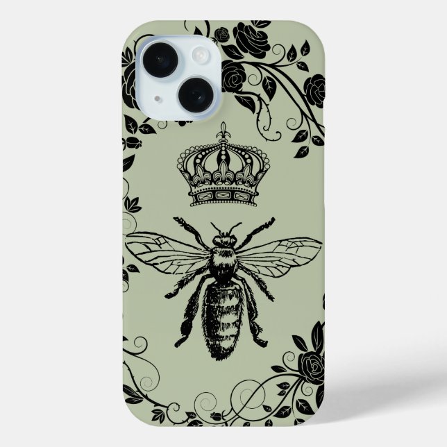 Coques Case-Mate iPhone la reine de la couronne victorienne chic (Verso)