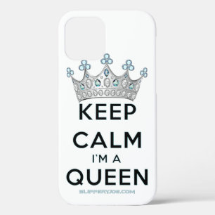 Case-Mate iPhone Case La reine de SlipperyJoe's reste calme couronne en