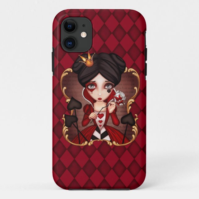 Coques Case-Mate iPhone La Reine des coeurs (Dos)