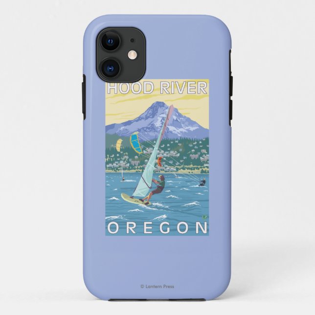 Coques Case-Mate iPhone La rivière Hood, surfers d'ORWind et pensionnaires (Dos)