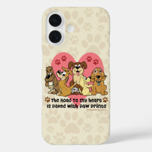 Coques iPhone 16 La route à mes chiens de coeur