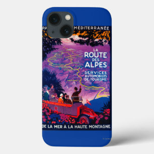 Etui iPhone 13 La Route Des Alpes Poster Vintage Europe