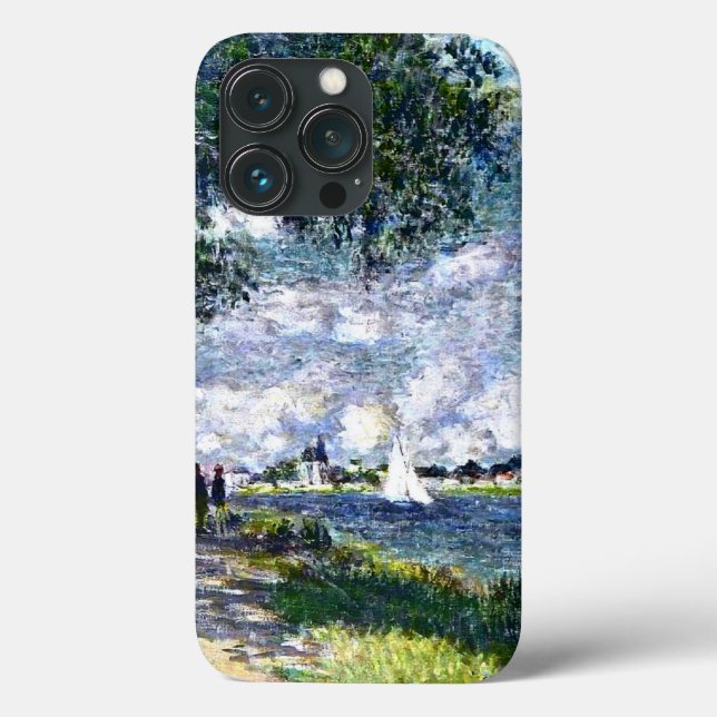 Coques Case-Mate iPhone La Seine à Argenteuil par Monet, (Verso)