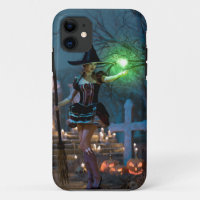 La sorcière d'Halloween dans la forêt