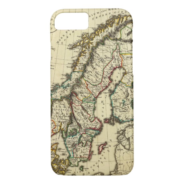Coques Case-Mate iPhone La Suède, Danemark, Norvège avec des frontières (Dos)