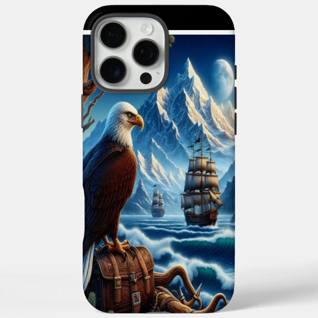 Coques Case-Mate iPhone La surveillance des aigles sur la mer (Verso)