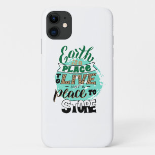 Case-Mate iPhone Case La Terre Est Un Endroit Où Vivre Sans Stocker