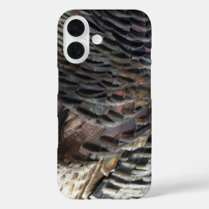 Coques iPhone 16 La Turquie sauvage Plumes I Abstrait Nature Design