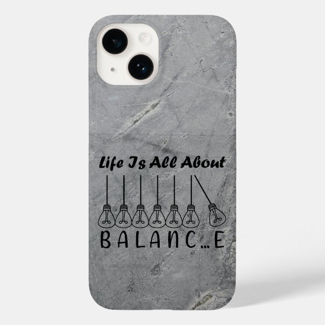 Coques Case-Mate iPhone La vie, c'est l'équilibre de l'inspiration de moti (Verso)