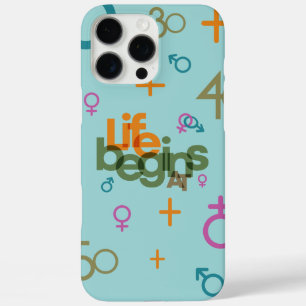 Coques iPhone 16 Pro Max La vie commence à (Personnaliser)  