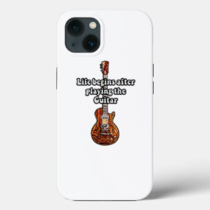 Case-Mate iPhone Case La vie commence après avoir joué de la guitare. co