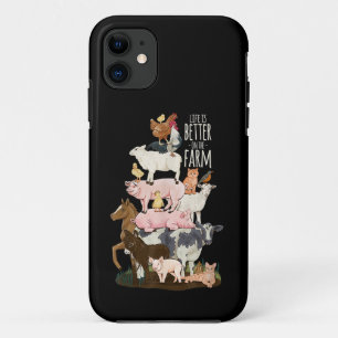Case-Mate iPhone Case La vie est meilleure à la ferme, Animaux mignons, 